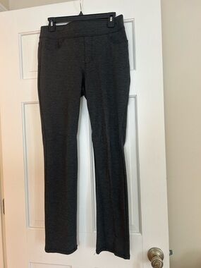 Liz Claiborne Gray Black Straight Leg Pants - Classic S